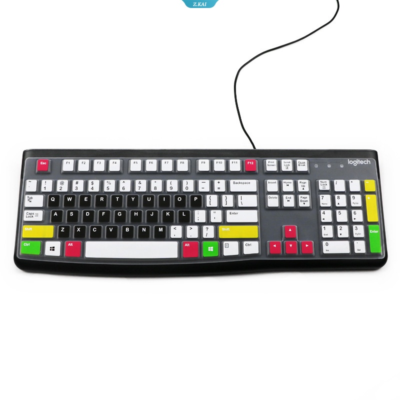 Tpu Keyboard Cover for Desktop Logitech K120 &quot;15.6&quot; Silikon Ultra Tipis Lembut Untuk Logitech Mk120 K120 Film Pelindung Anti Lembab [ZK]