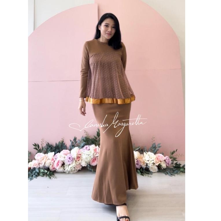PALING DICARI 8151# gaun panjang duyung pesta fashion
