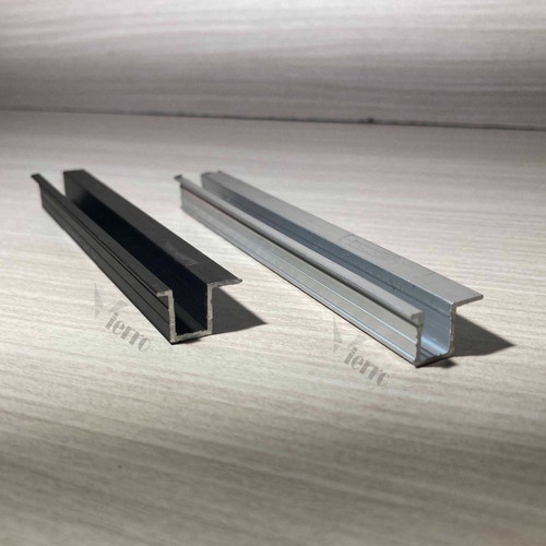 REL ALUMINIUM / REL ALMINI  / REL SLIDING PINTU LEMARI COKLAT SD02M , SD02U , PUTIH AS75 3 METER