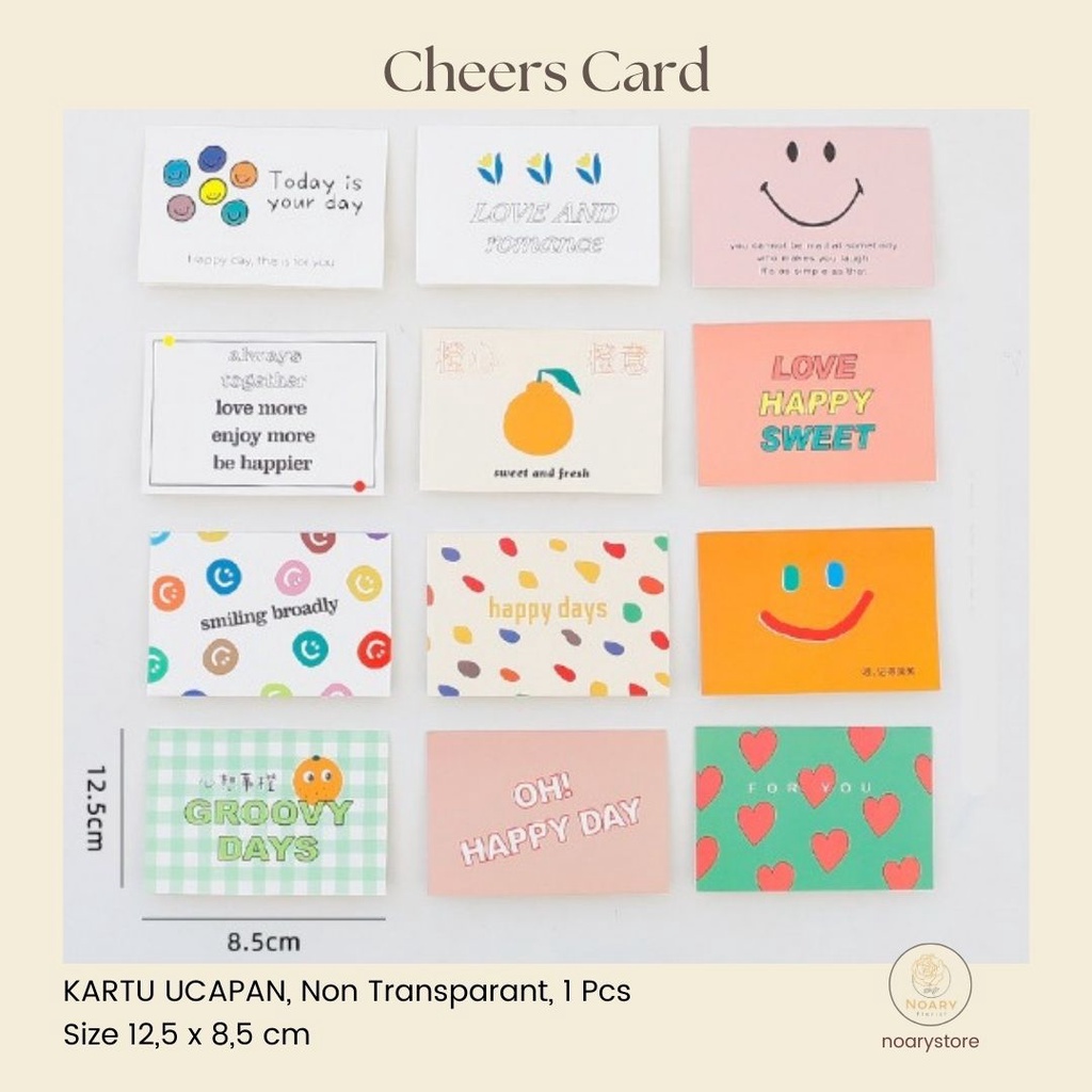 CHEERS CARD / Kartu Ucapan