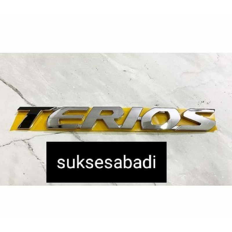 logo emblem all new terios chrome