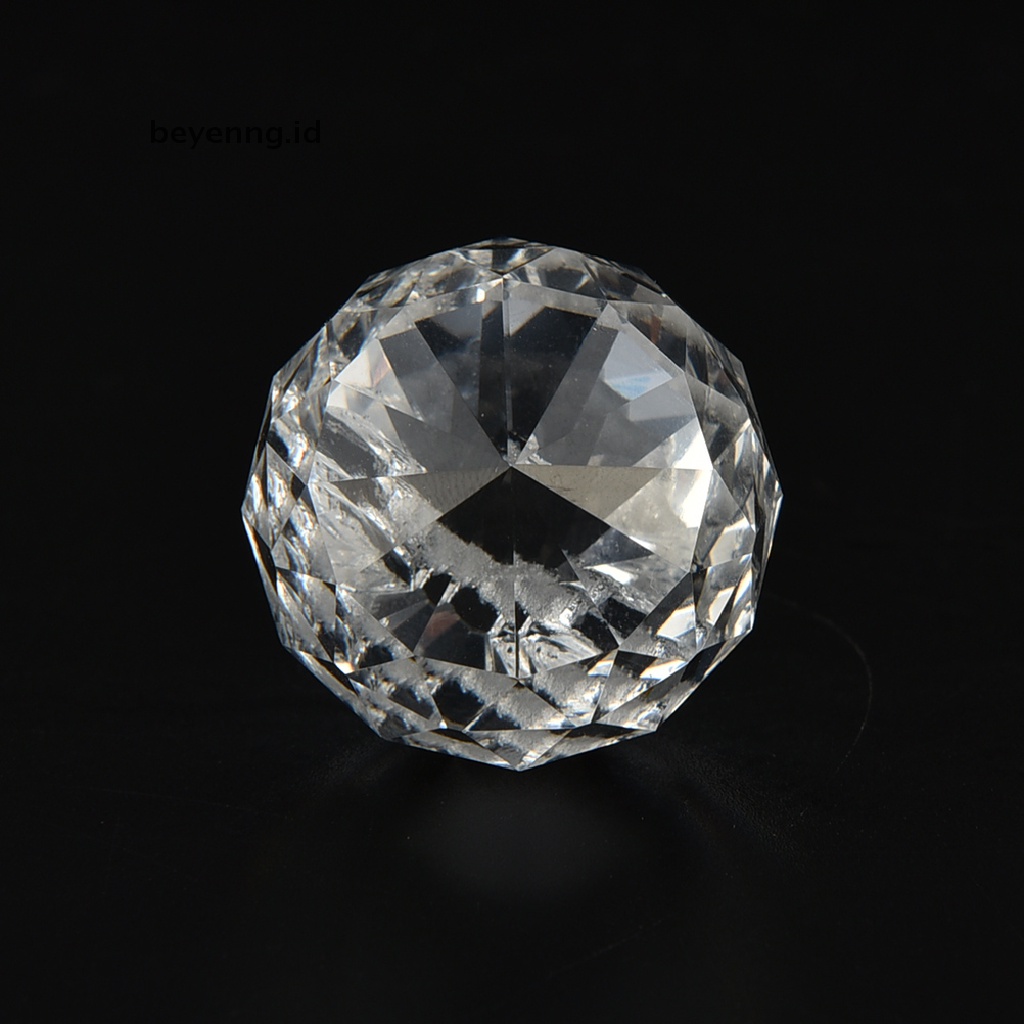 Beyen 30x35mm Lampu Gantung Ball Drop Crystal Glass Lamp Pendant Longgar Spacer Manik ST ID