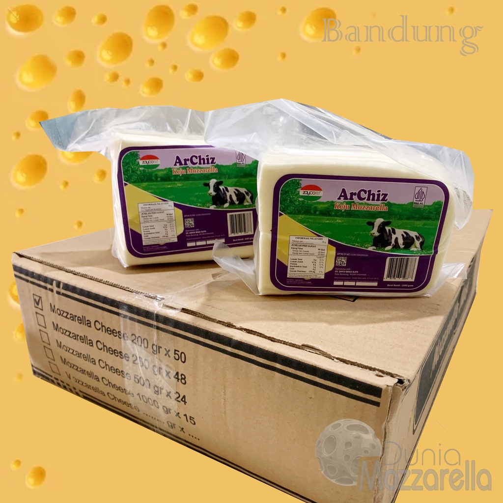 

Archiz Arla Mozzarella Cheese Pizza Topping 200 Gr x 50