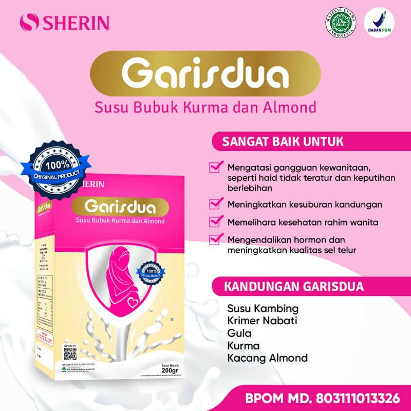 

SHERIN GARISDUA!!!Perpaduan Susu bubuk kurma dan almond untuk promil