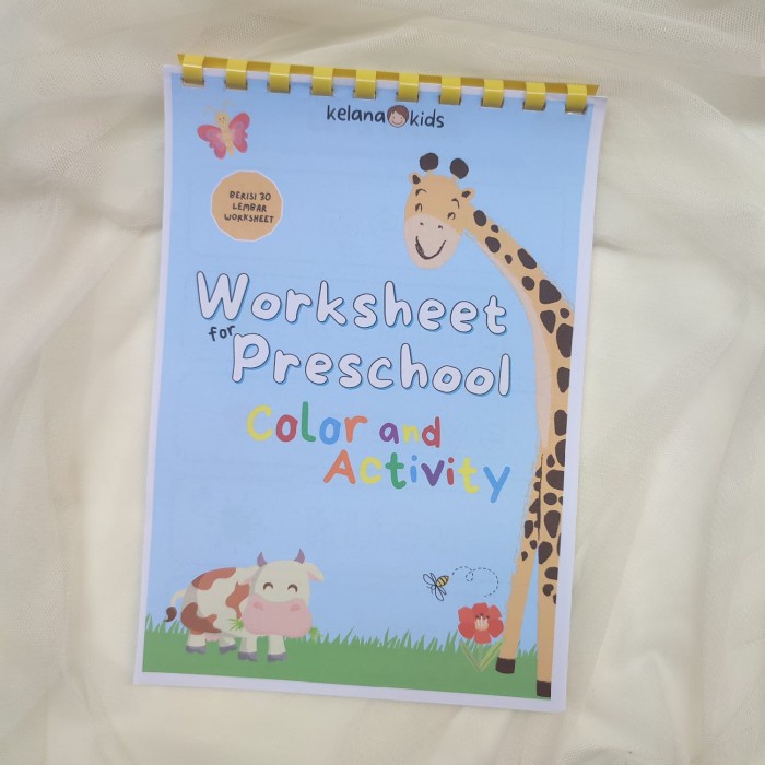 

Worksheet For Preschool Anak Usia 2, 3, 4 Tahun Tk Paud 30 Lembar