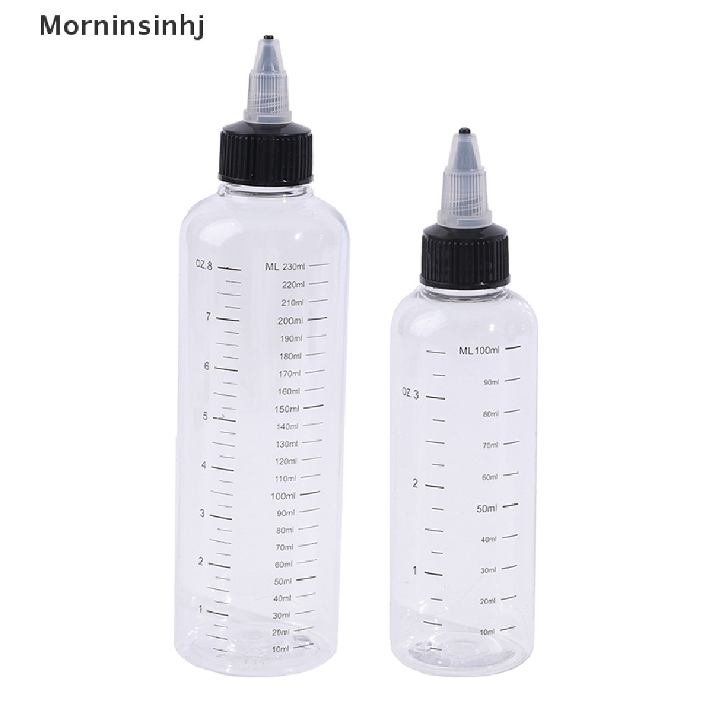 Mornin 30ml-250ml Botol Pipet Kapasitas Cairan PET Plastik Wadah Tinta Pigmen id