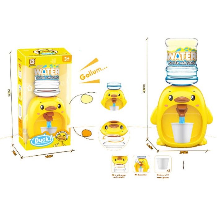 IMPORT MAINAN ANAK DISPENSER MINI GALON BEBEK UNIK BEBEK MINUM AIR FOUNTAIN