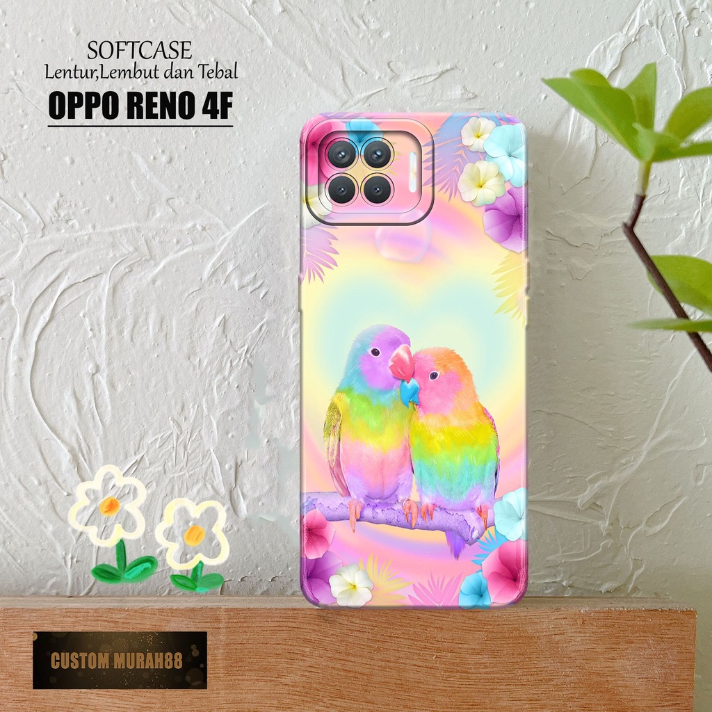 Case Hp Oppo Reno 4F Terbaracu - Fashion Case BURUNG - Casing Oppo Reno 4F Terbaru - Softcase Hp Opp