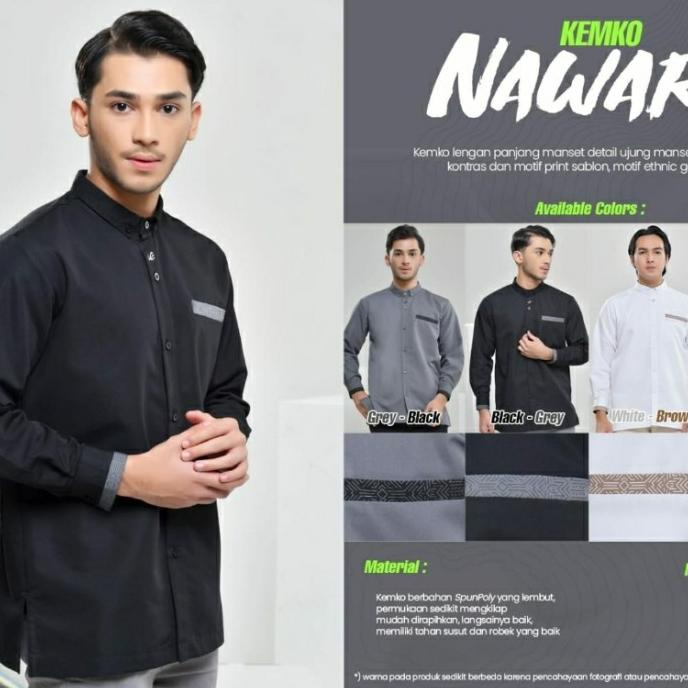 Rabbani Kemko Nawara Koko Baju Muslim Pria Lengan Panjang Xs-Xxl