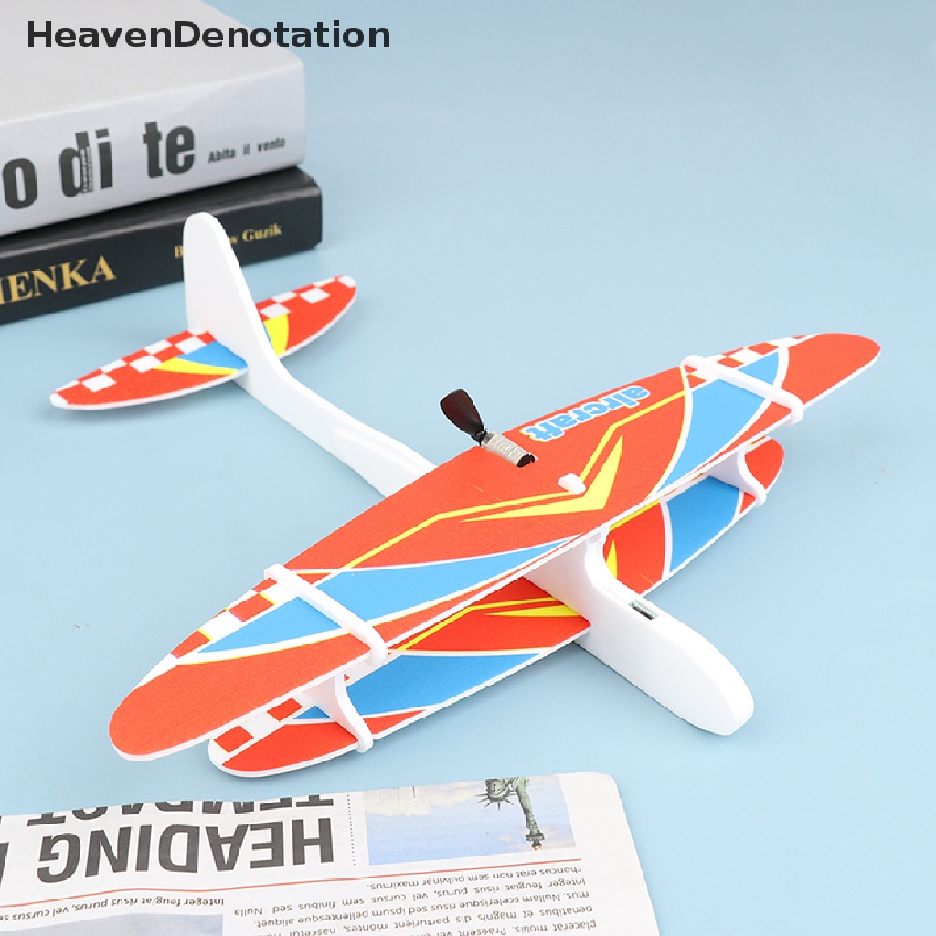 [HeavenDenotation] Pesawat Glider Lempar Tangan Listrik Outdoor Taman Busa Pesawat Terbang Listrik HDV