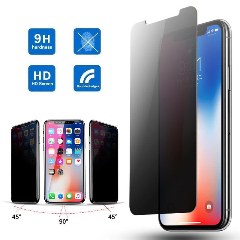 Anti Spy Tempered Glass Kompatibel Dengan Iphone12 Pro Max/Pelindung Layar Anti Peep Untuk iPhone X XR XS 11 12 Mini Pro Max6 6S 7 8 Plus/Hot Sale