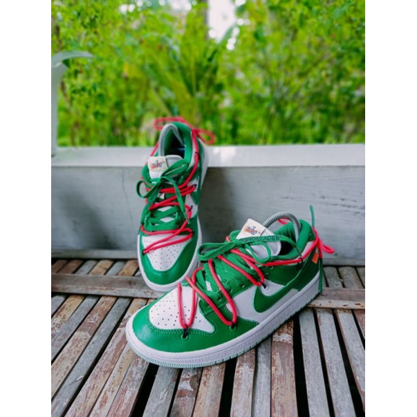 Nike SB Dunk Low x Off White Pine Green size 41