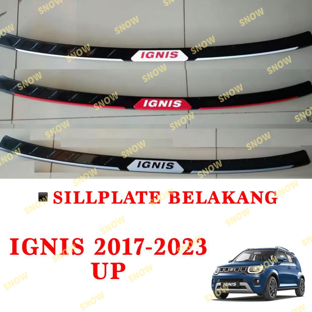 Paket Sillplate Samping Belakang Suzuki Ignis 2017 2022 2023 Activo Hitam