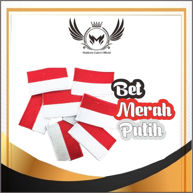 PROMO GROSIR BORDIR PATCH / BORDIR MURAH / BEDGE / BET BENDERA INDONESIA / EMBLEM SAFETY / 1 PASANG