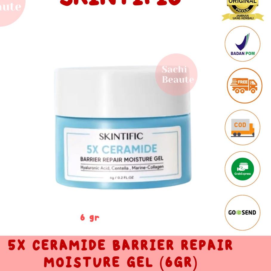۩ SKINTIFIC Moisturizer 5X Ceramide Barrier Repair Moisturize Gel MOISTURIZER 6G  ➾