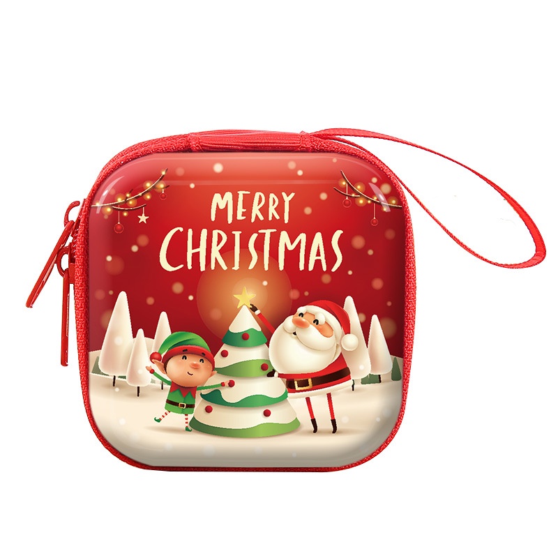 Tas Anak Selempang Clutch Bag Santa Merry Christmas Tas Angpao Dompet Anak Lucu Imut Santa Kado Meriah