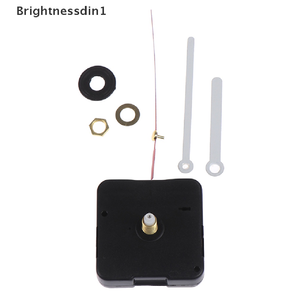 [Brightnessdin1] Diy Silent Classic sliver Watch Jam Dinding Movement Mechanism Parts Butik