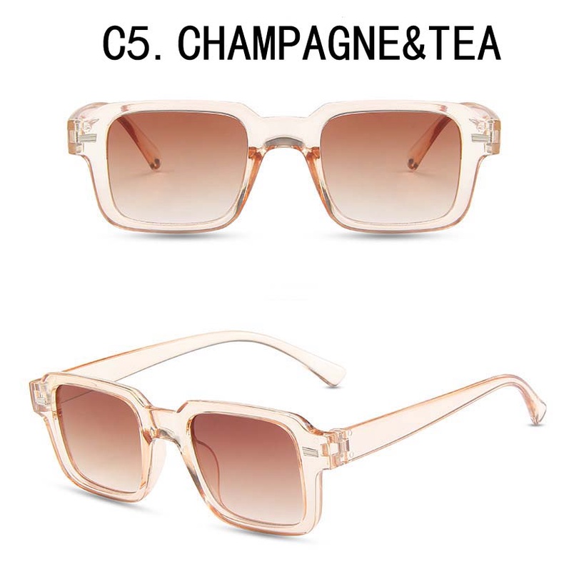 [IN Stock] candy Color Retro Kacamata Wanita Fashion Hitam Kacamata Anti-Radiasi Kaca UV400