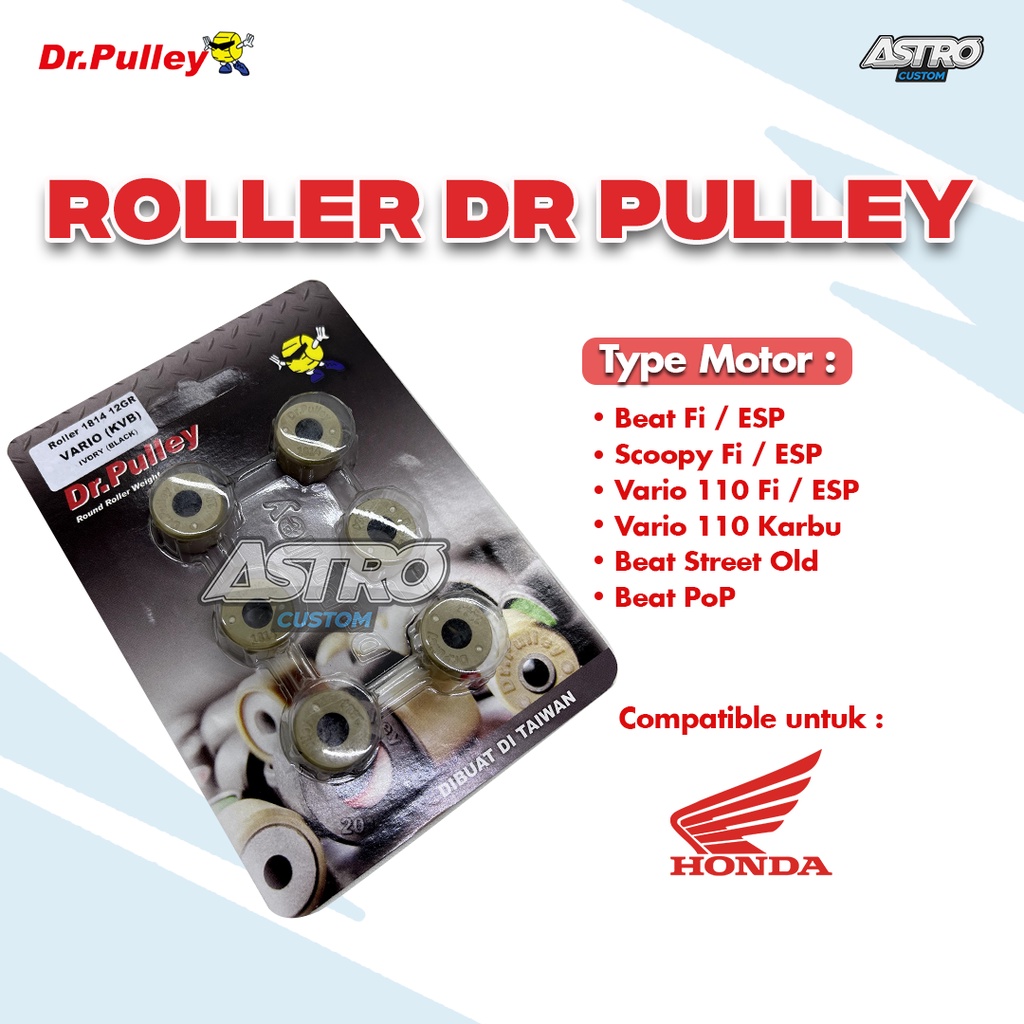 Roller Dr Pulley Beat Fi Esp Scoopy Fi Esp Beat Pop Beat Street Vario 110 Fi Esp Karbu CVT Racing