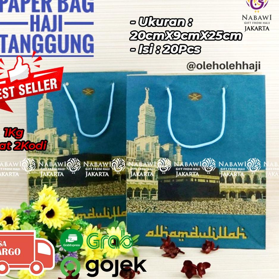 

Murah Ekonomis Paper Bag Haji Besar Tanggung Kecil Tanggung Tebal / Tas Kertas / Tas Souvenir Haji / Oleh Oleh Haji