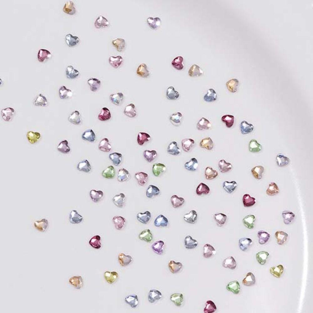 Rebuy Hiasan Kuku Jantung Cinta Hati Peach Heart Mini Heart Manicure Aksesoris Nail Ornament Nail Jewelry