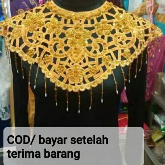 ➱ Teratai bordir / aksesoris penutup dada / teratai betawi ➽