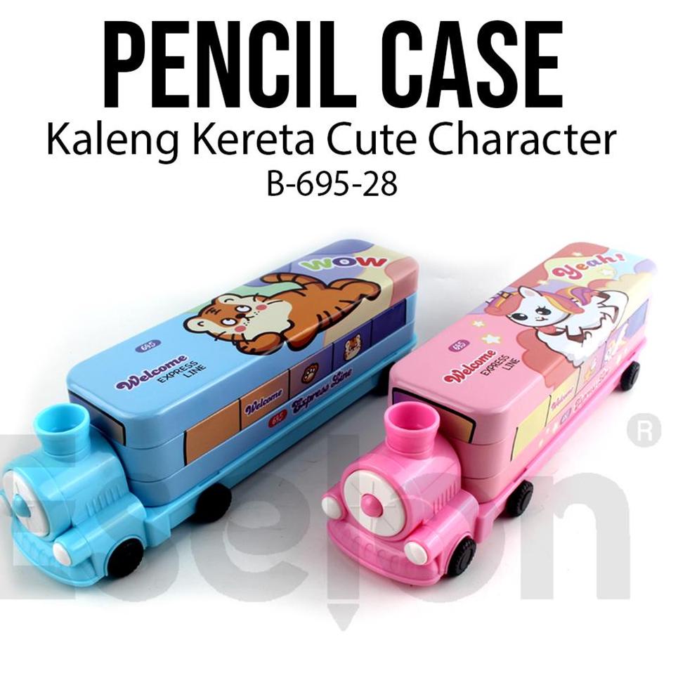 

U81 Kotak Pensil Kereta Cute Bear Premium 695-28 / Tempat Pensil Kaleng PALING DICARI ㅭ