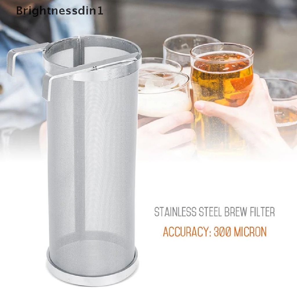 [Brightnessdin1] Saringan Filter Mesh Brew Beer Hop Stainless Steel 300micron Dengan Kait Butik