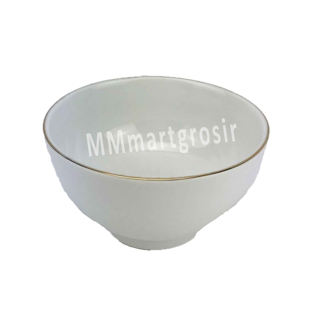 Mangkok Joci JM List / Mangkok Putih Polos / Mangkok Porselen Ware