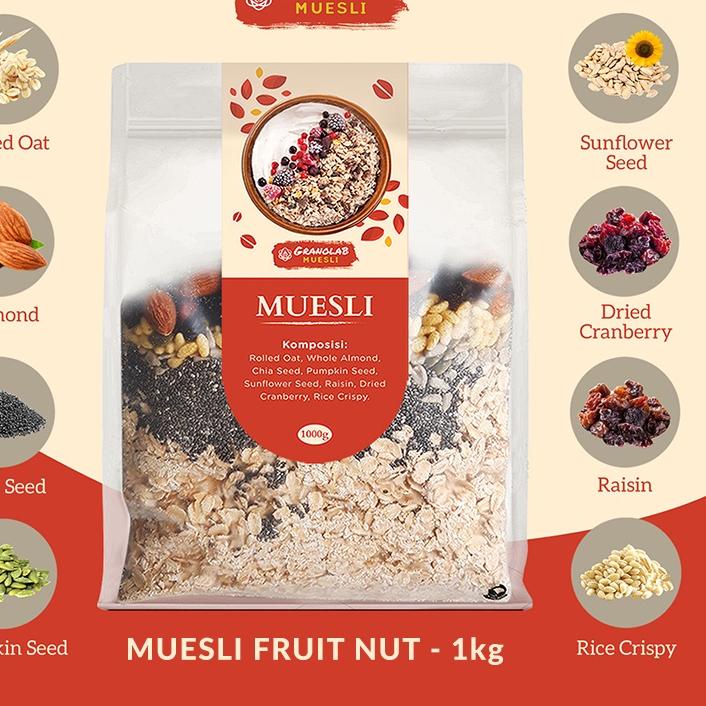 

™ Muesli Fruit and Seed 1 kg - Granolab Muesli ℗