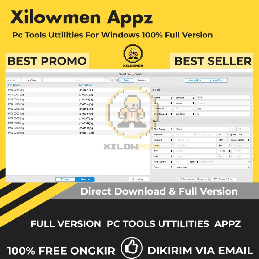 [Full Version] Qiplex Smart File Renamer Pro PC Tools Software Utilities Lifetime Win OS