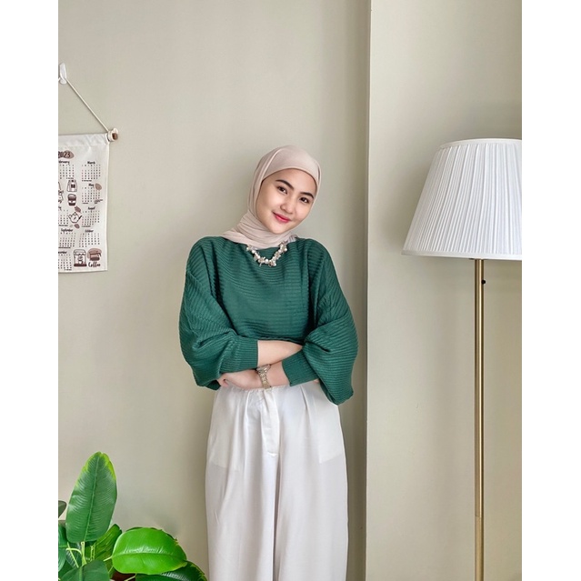 Batwing Sweater - Atasan Rajut - Blouse Rajut - Atasan Wanita