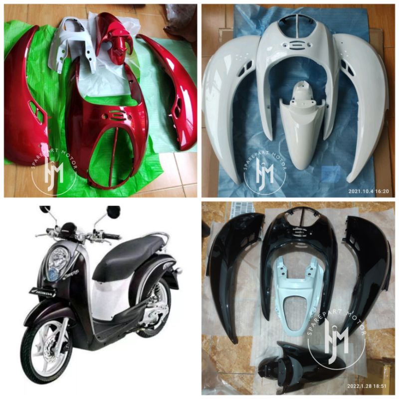 Best.produk Full body halus scoopy karbu lama 2008 2009 2010 2011 2012 Merah putih hitam biru pink