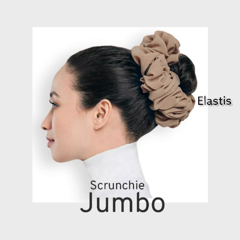 Ikat Rambut Hijab Jumbo/ Scrunchie Murah/ Cepol Rambut