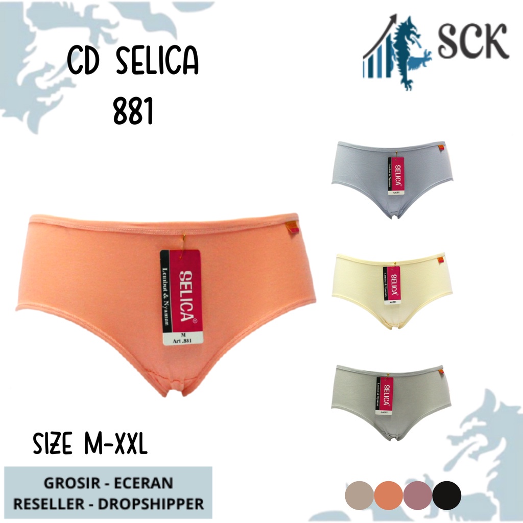 CD SELICA 881 Mini Wanita / Celana Dalam Wanita Pakaian Dalam Wanita Seamless - sckmenwear GROSIR