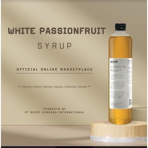 

✨NEW✨ -DRiPP White Passionfruit Syrup - Sirup Rasa Markisa Untuk HORECA- 1.1.23