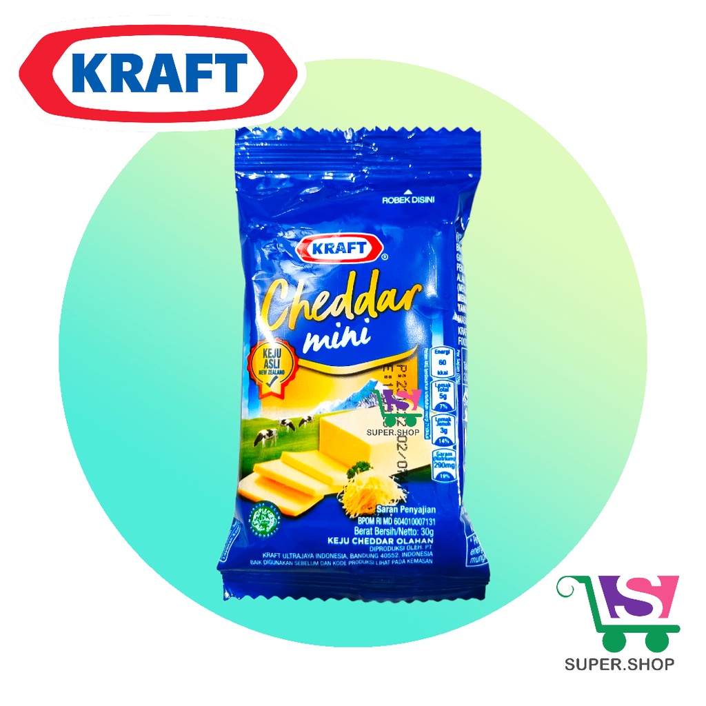 

Keju Kraft Cheddar Mini Keju Olahan 30 Gram