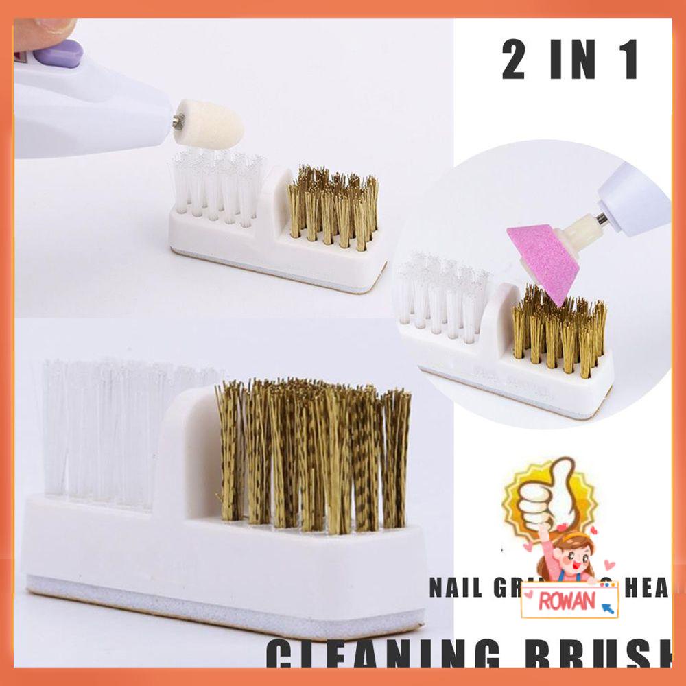 R-flower Cleaning Brush Professional Portable Alat Manikur Salon Nail Art Pembersih Kawat Tembaga