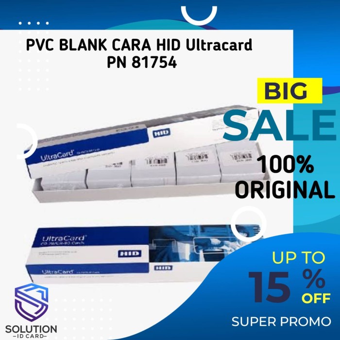 

[[JNT COD]] HID ULTRACARD NOCO 81754 / PVC Blank Card