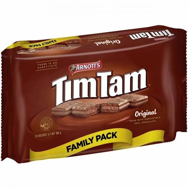 

Arnott's Tim Tam Original Family Pack Chocolate Indulgence Biscuit 365gr