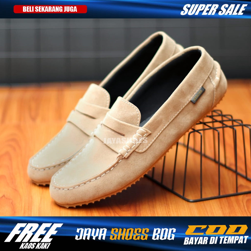 SANO Sepatu Pria Slip On Casual Original Selop Slop Cowok Kekinian Simple Murah Anti Slip