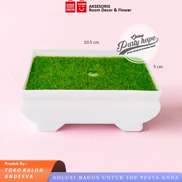 vas Bunga Kotak / Pot Bunga Plastik / Vas Bunga pot Bunga Hias Kotak