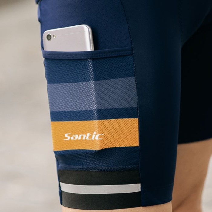 Santic Dante Navy Men Padded Cycling Bib Short WM0C05119N