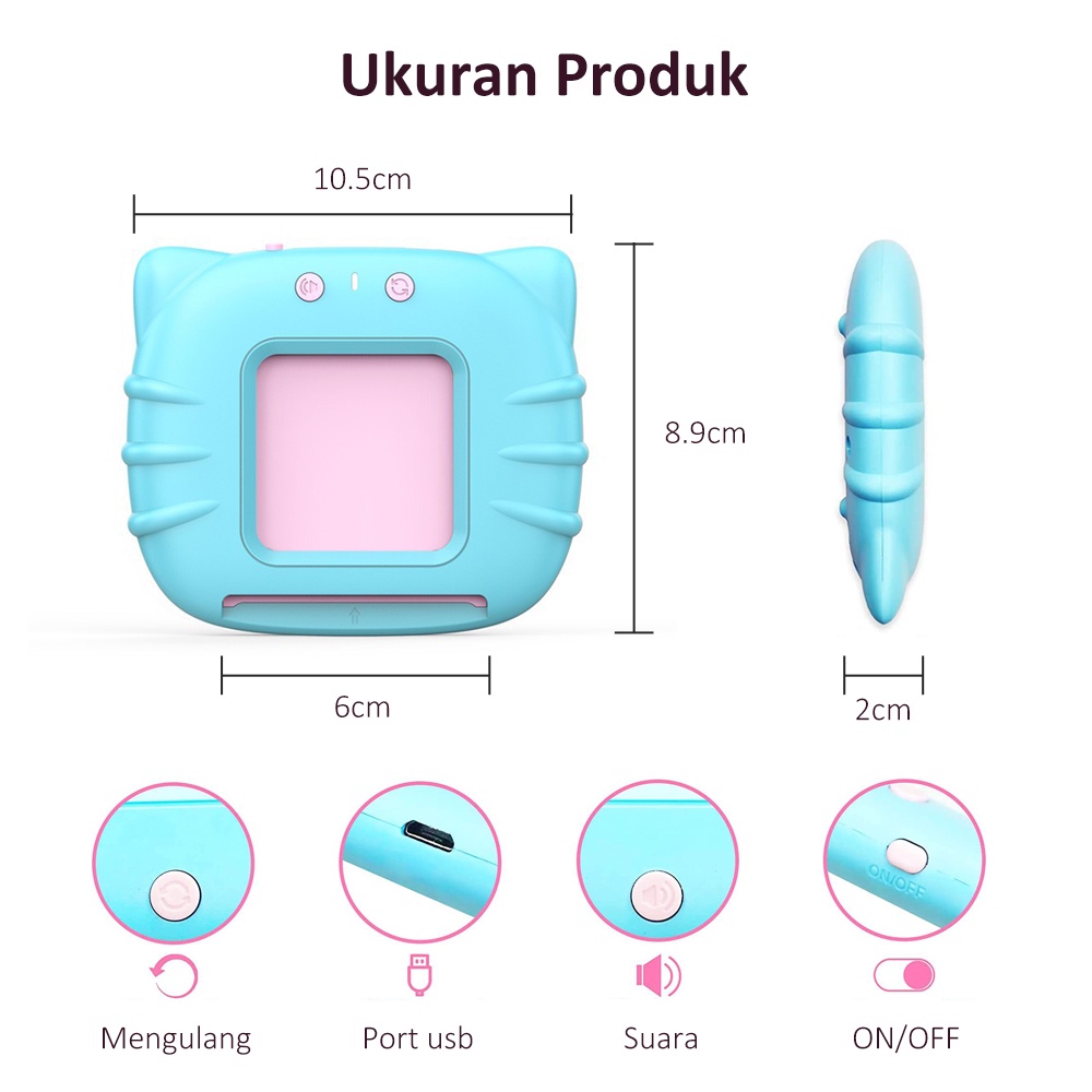 Lakhu Mainan Edukasi Flash Card Anak Inggris/ Card Early Education Device