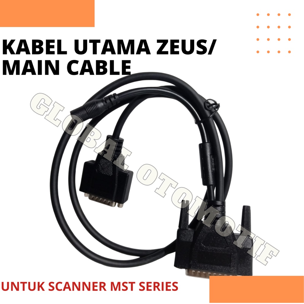 Kabel Utama Scanner Motor Injeksi MASTER ZEUS MST-100P / MST-200 / MST-400 Original Asli