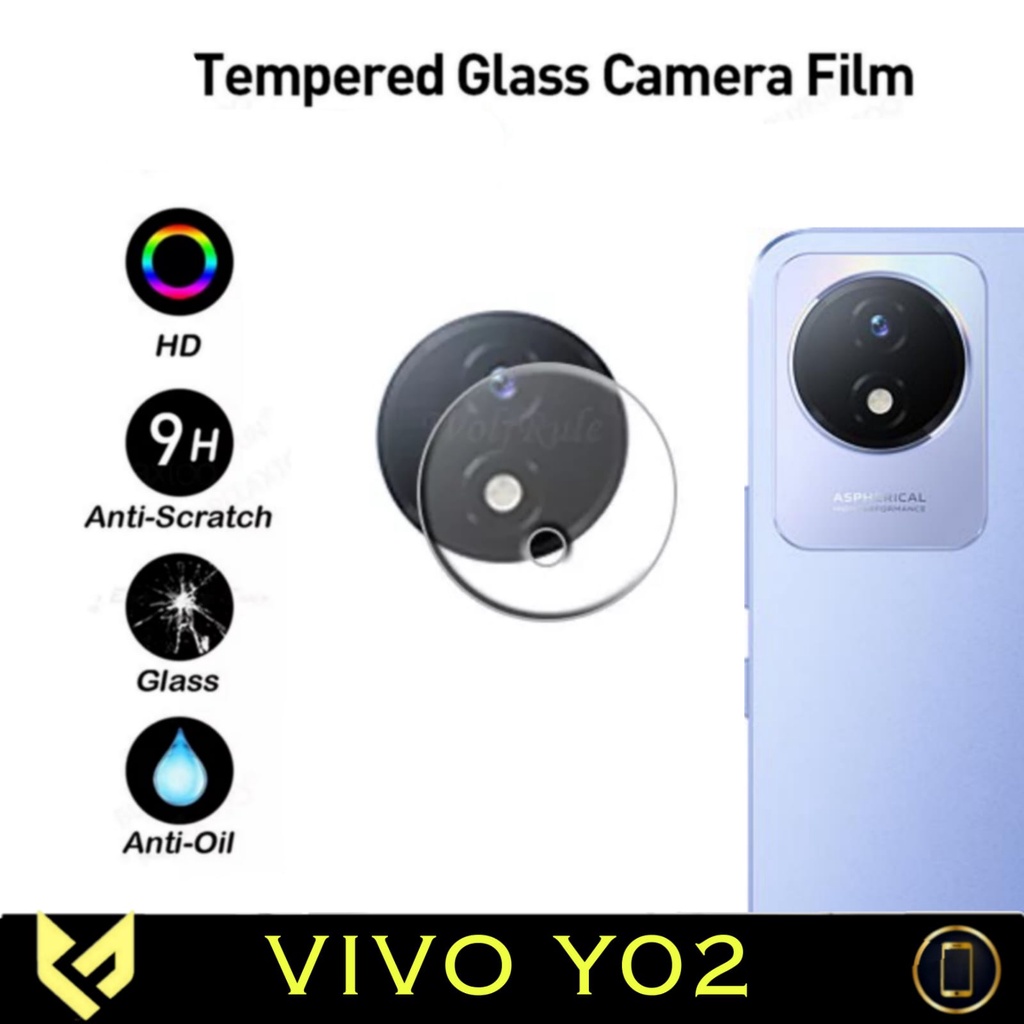 PROMO Tempered Glass Camera VIVO Y02 VIVO Y35 VIVO Y22s Y16 Y22 Y20s VIVO Y02T Anti Gores Kaca Pengaman Lens Camera Protection