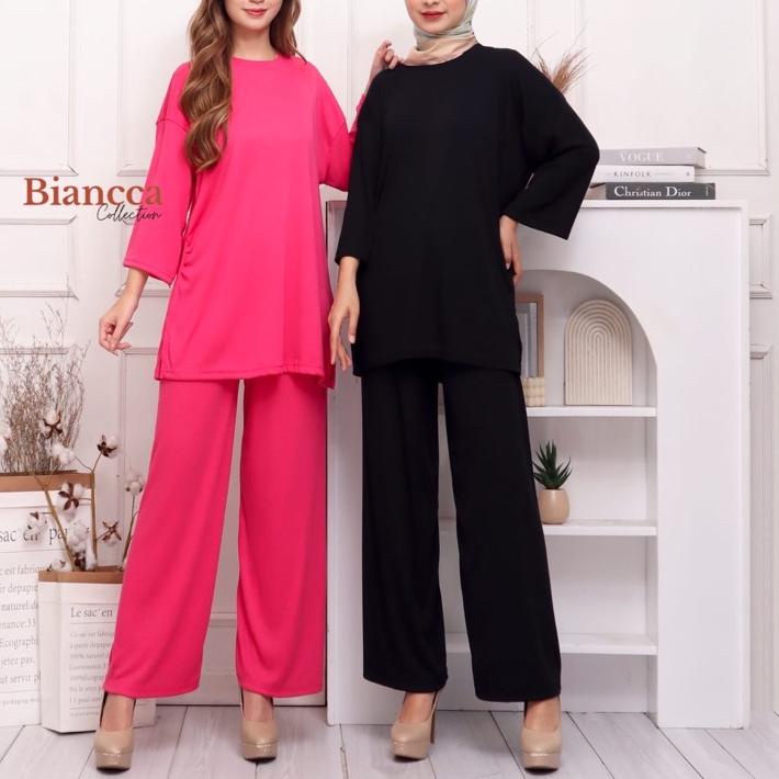 ✥ VALEN ONE SET KNIT - SET KNIT ONE SET OVERISIZE LENGAN KAOS MUSLIM ➤