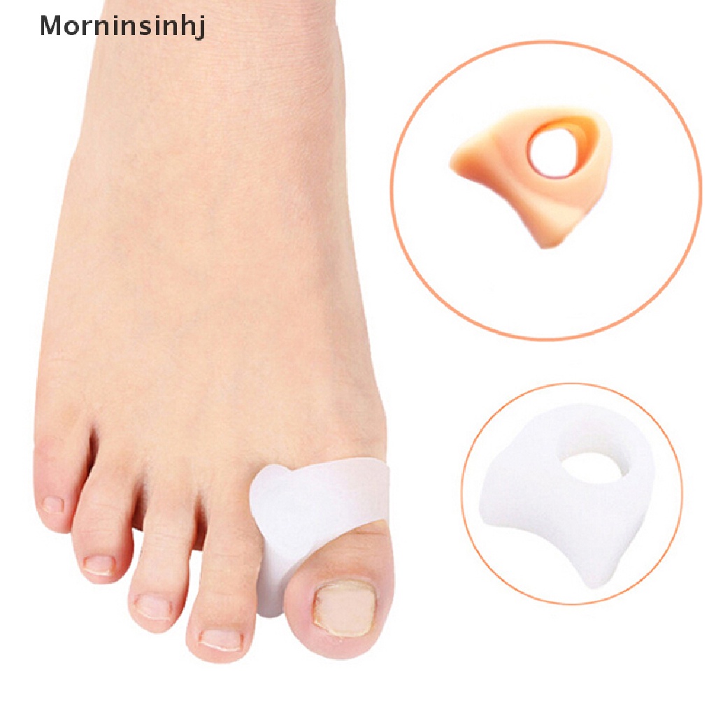 Mornin 1pasang Silicone Gel Toe Spacer Separator Perata Spreader Bunion Pereda Nyeri id