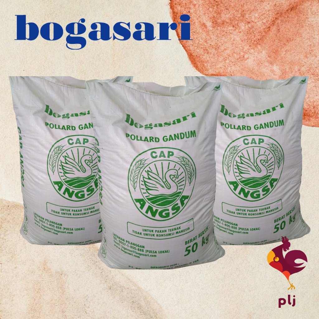 Pollard Gandum Cap Angsa Bogasari Polar Angsa Repack 1kg