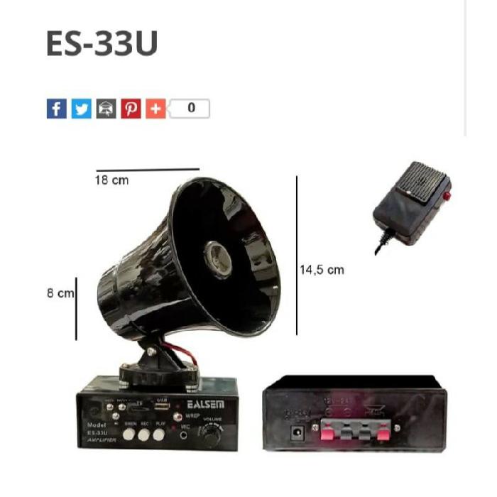 Speaker Suara USB ES-33U / Hand Megaphone EALSEM ES-33U Pengeras suara